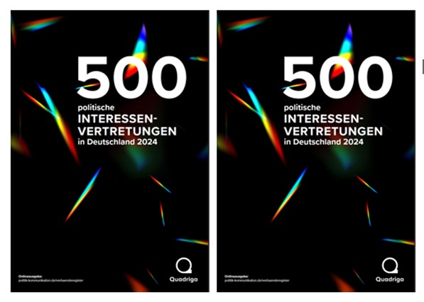 DHW im Jahrbuch 2024 der „500 politischen Interessenvertretungen in Deutschland“
