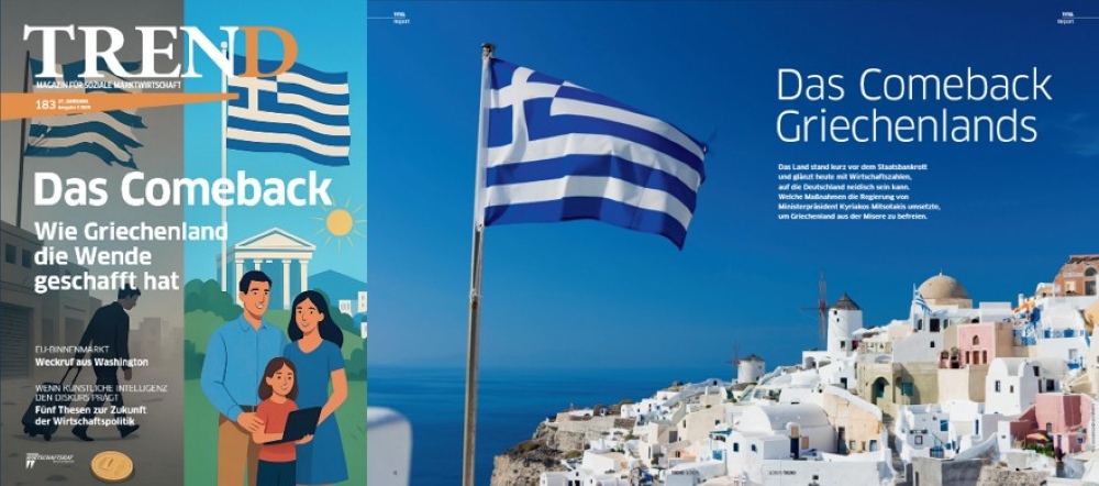 Wirtschaftsmagazin TREND lobt Griechenlands Comeback